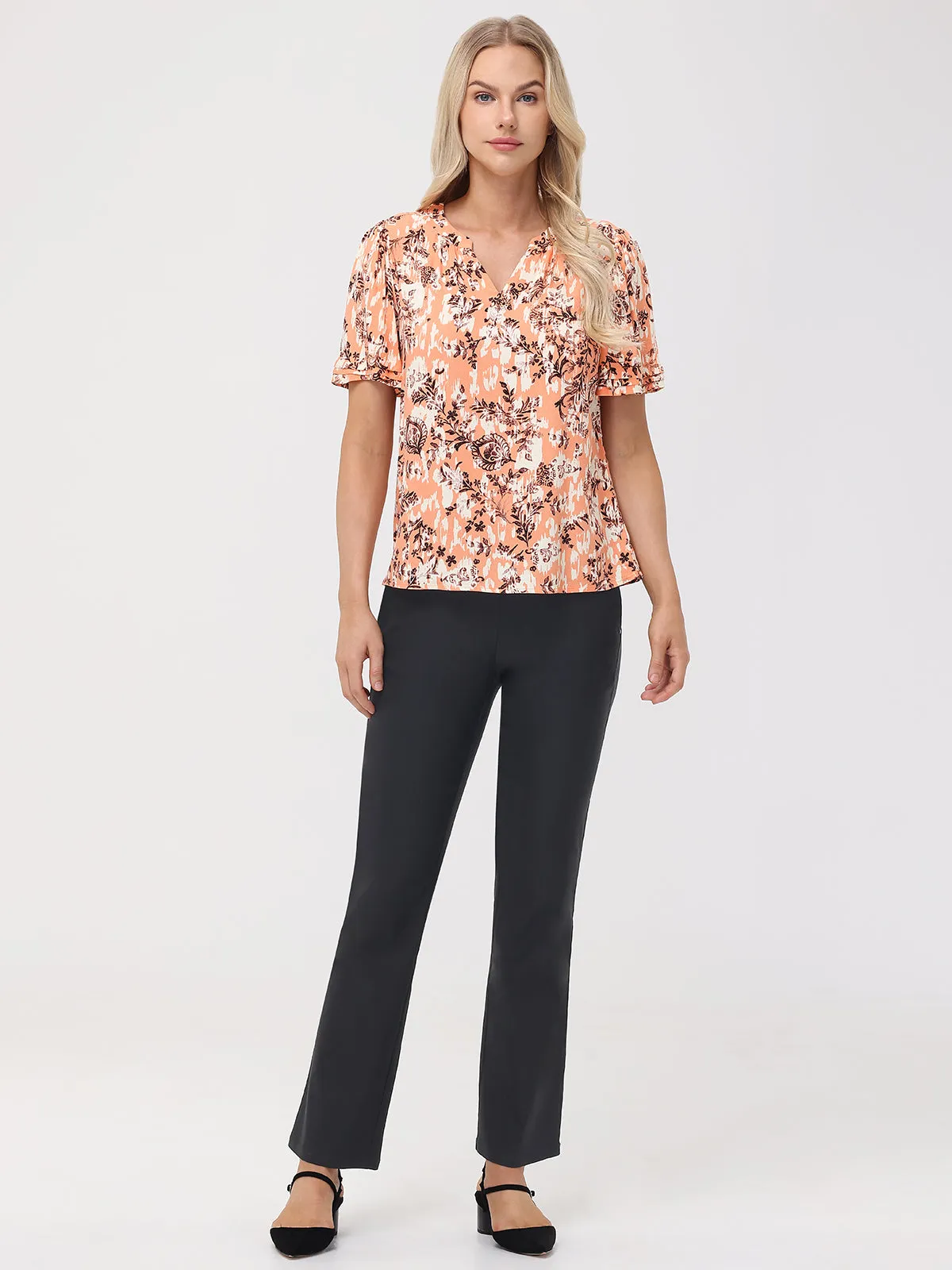 Floral Tiered Sleeve Blouse sold by 89th & Madison product image thumbnail 5