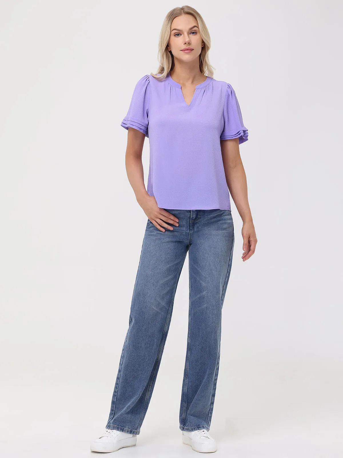 Tiered Sleeve Blouse sold by 89th & Madison product image thumbnail 4