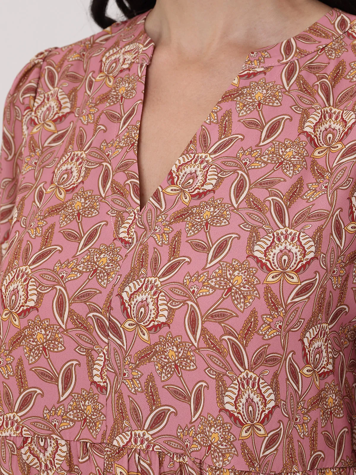 Floral Tiered Mini Dress sold by 89th & Madison product image thumbnail 5