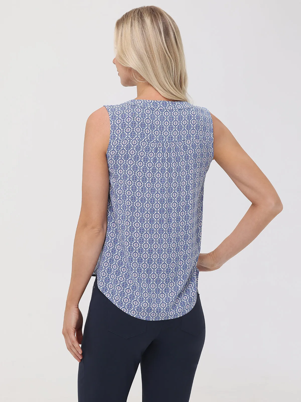 Print Deep V-Neck Top sold by 89th & Madison product image thumbnail 2