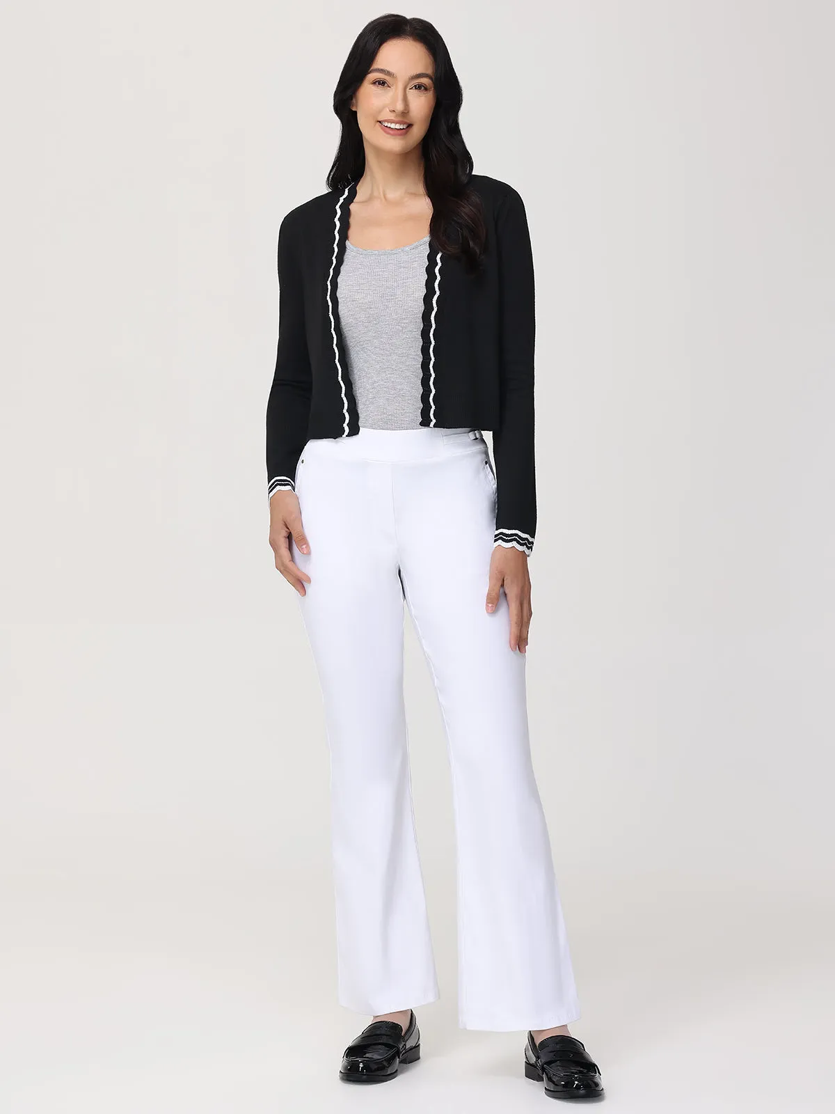 Scallop Crop Cardigan sold by 89th & Madison product image thumbnail 4