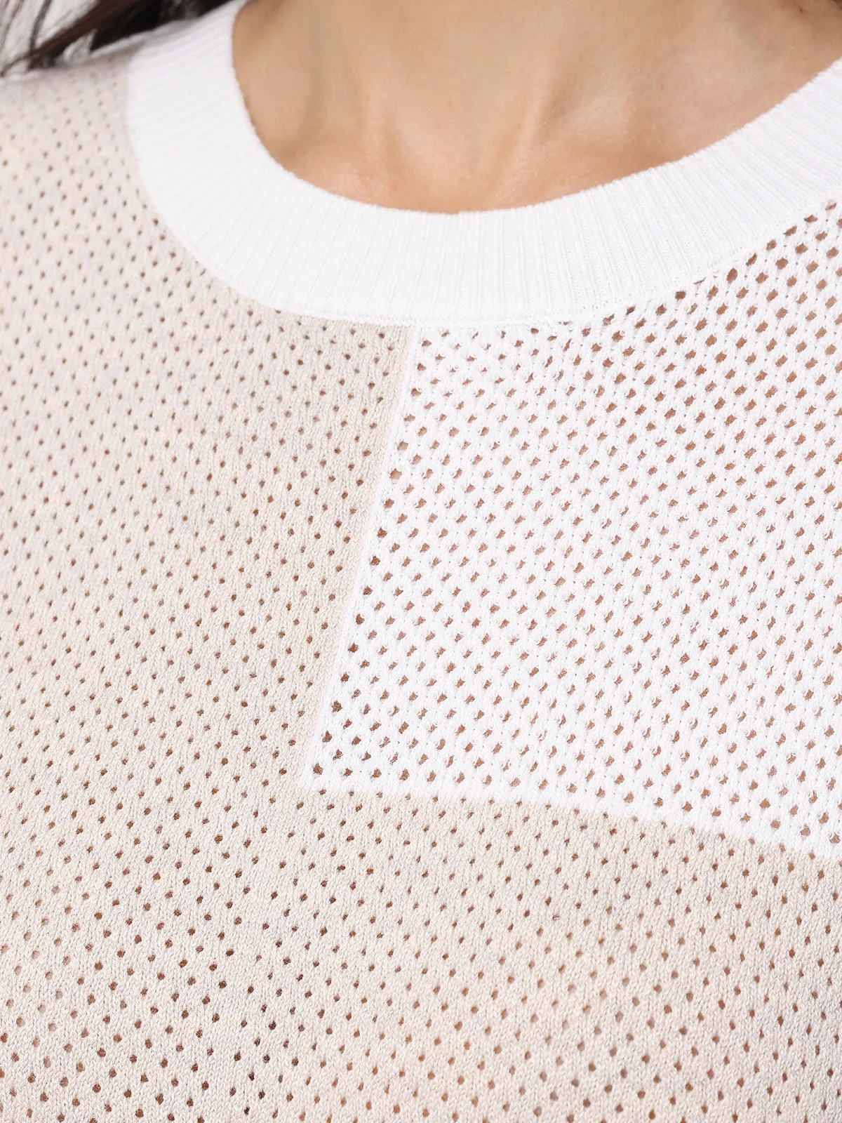 Colorblock Short Sleeve Sweater sold by 89th & Madison product image thumbnail 4