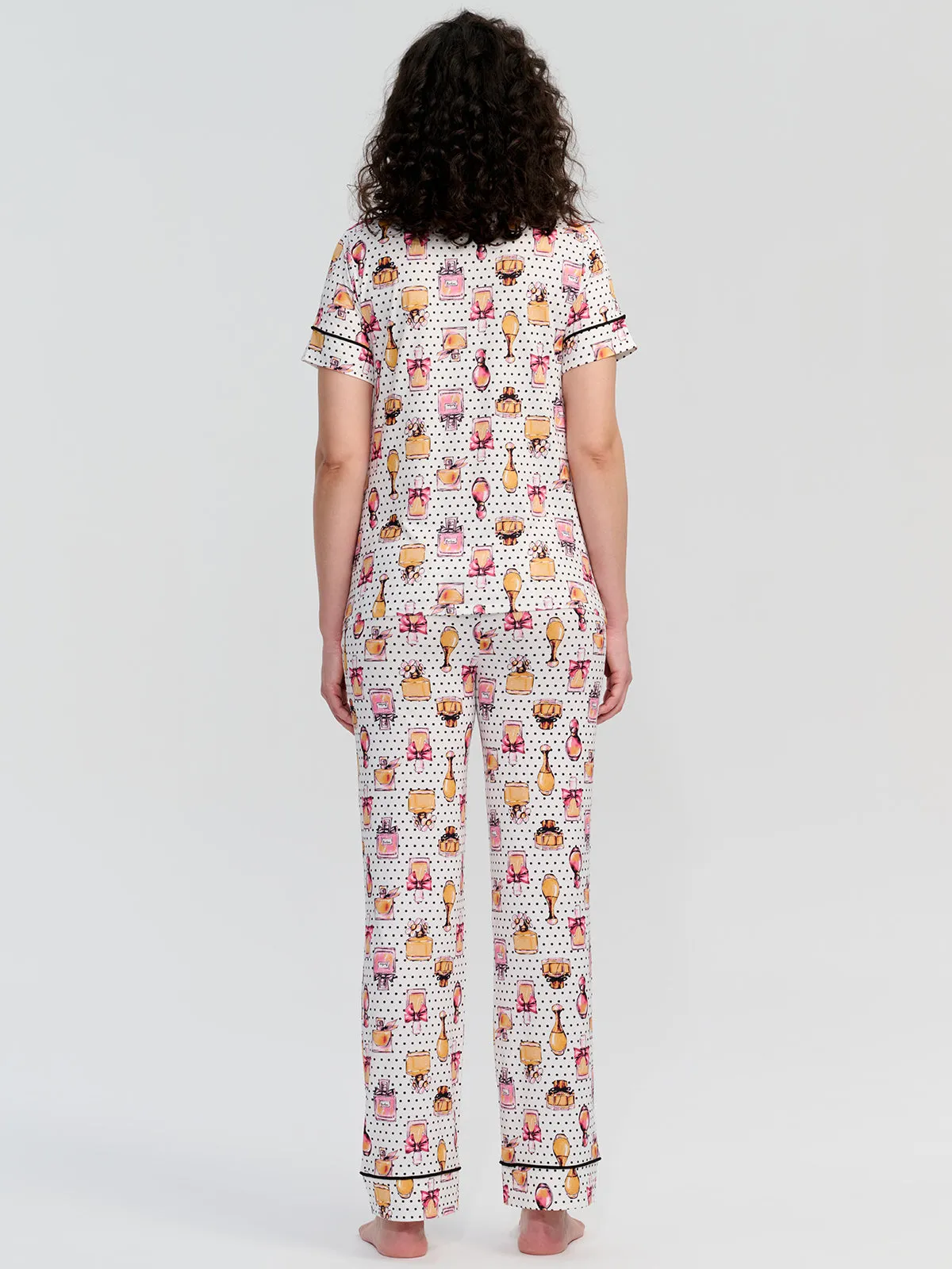 Perfume Print Short Sleeve Pajamas Set sold by 89th & Madison product image thumbnail 2