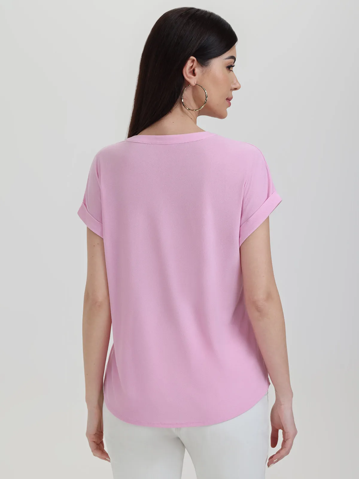 Zipper Neck Cool Feel Top sold by 89th & Madison product image thumbnail 2