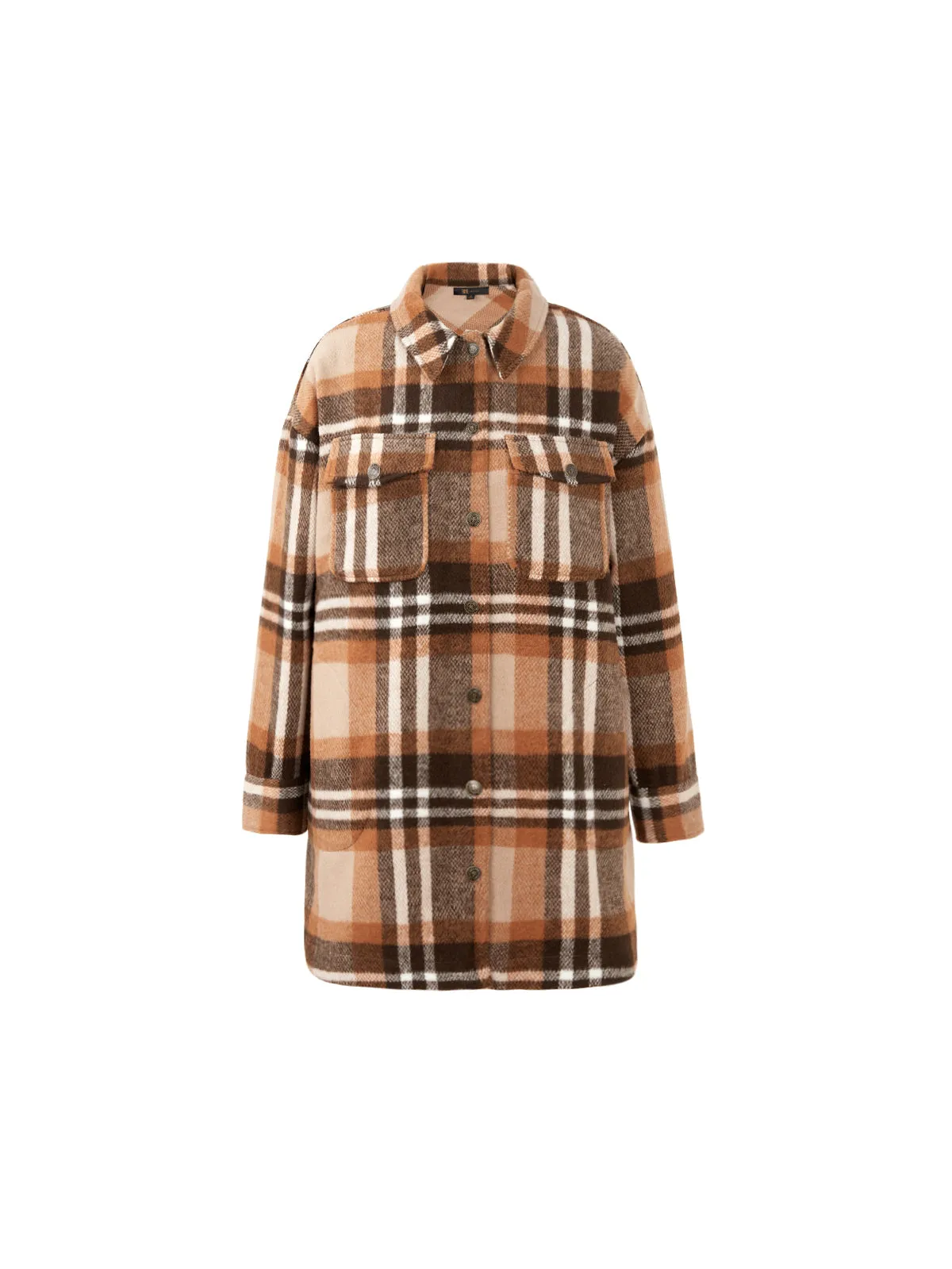 Brushed Plaid Shacket sold by 89th & Madison