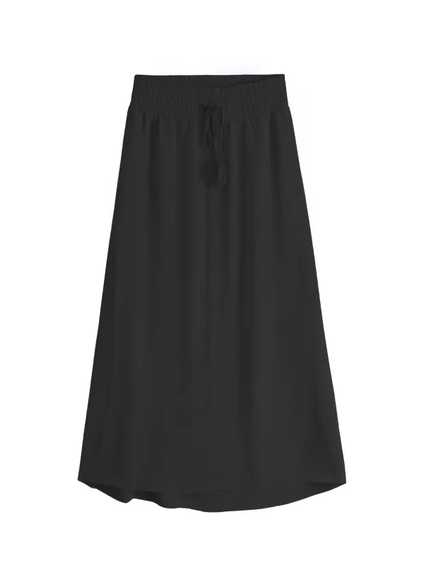High-Low Button Front Skirt sold by 89th & Madison