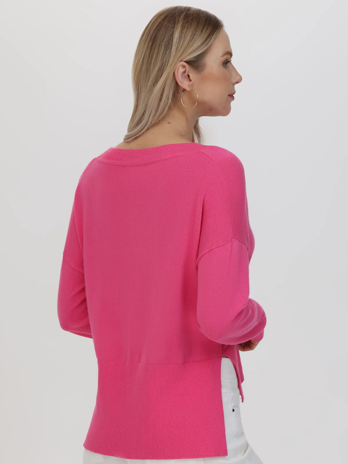 Noor: Oversized V-Neck Pullover sold by 89th & Madison product image thumbnail 2