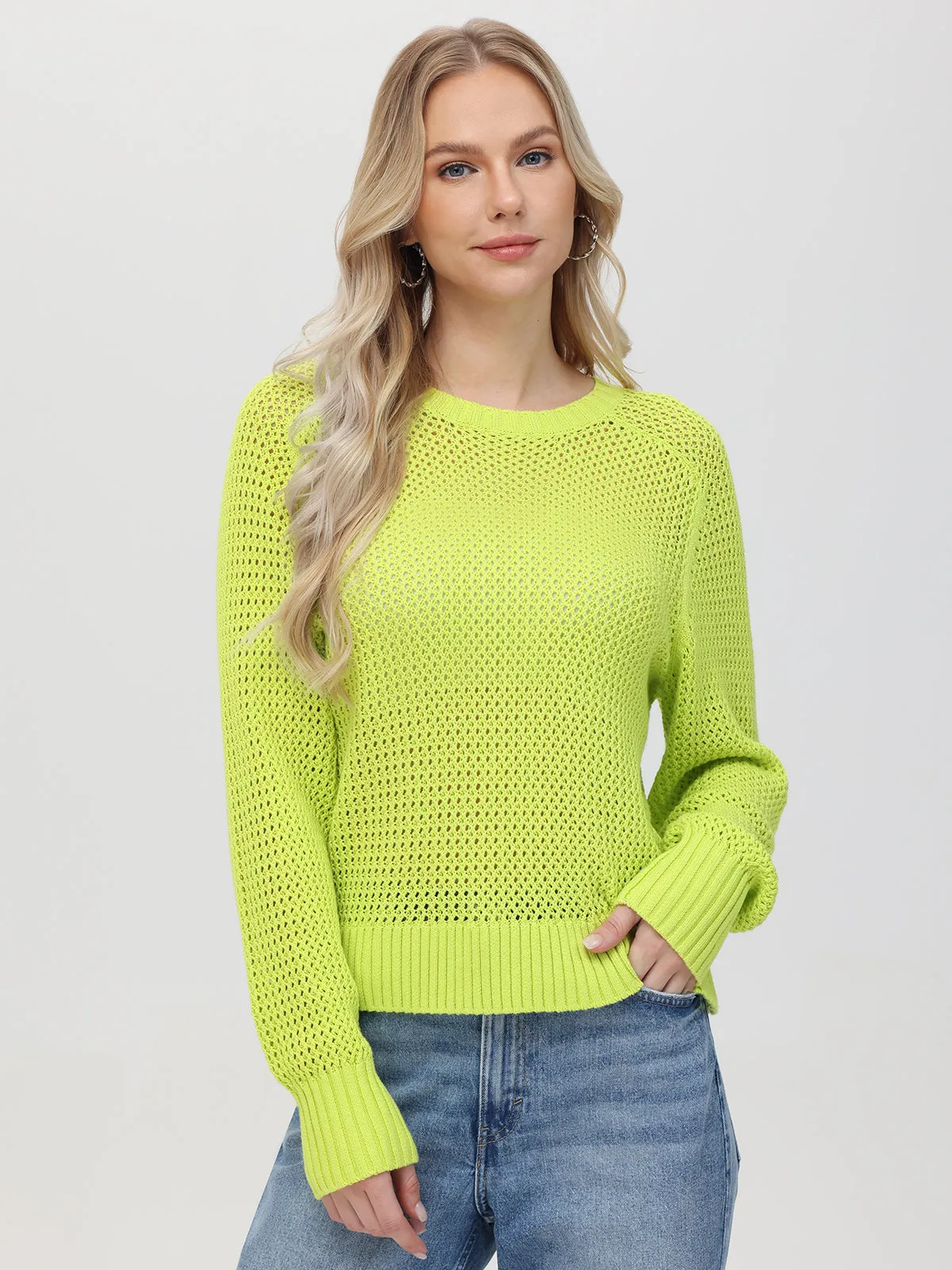 Margot: Cotton Crewneck Sweater sold by 89th & Madison