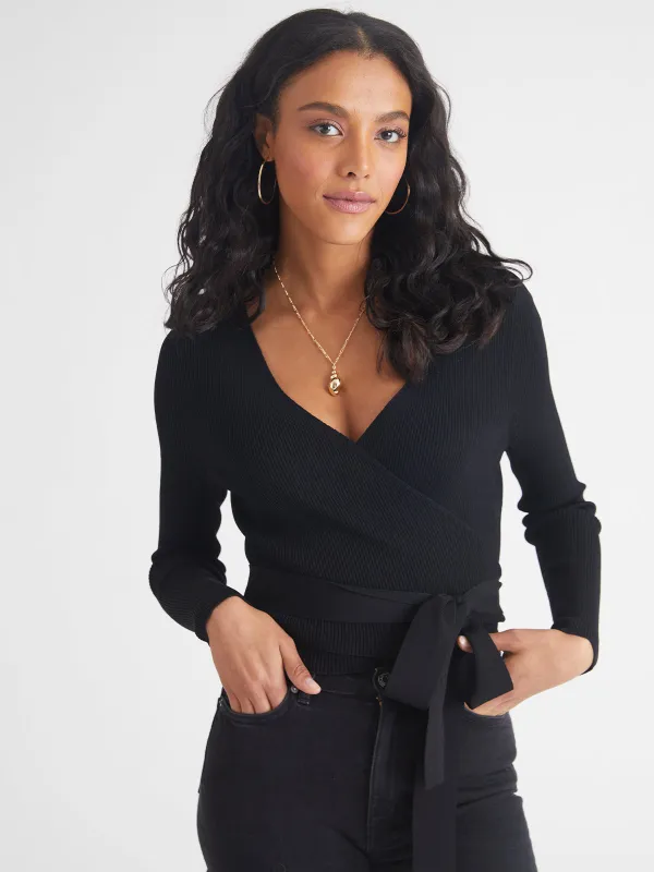 Kira: Wrap Top sold by 89th & Madison