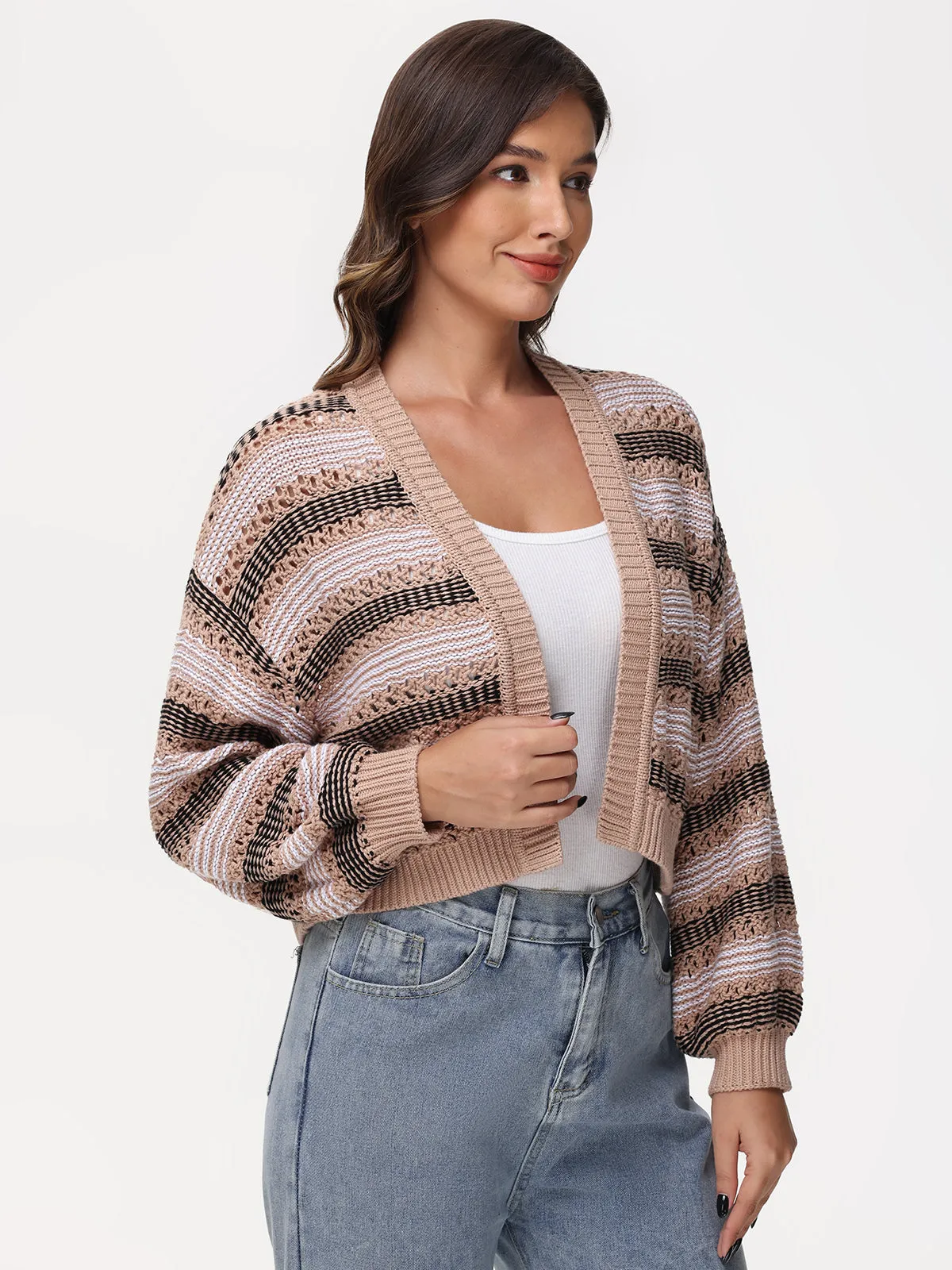 Zoe: Open Stitch Cardigan sold by 89th & Madison product image thumbnail 2