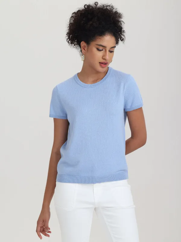 Melanie: Fine Gauge Tee sold by 89th & Madison