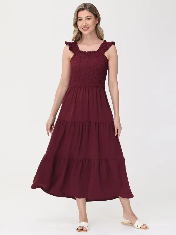 Smocked Tiered Maxi Dress sold by 89th & Madison