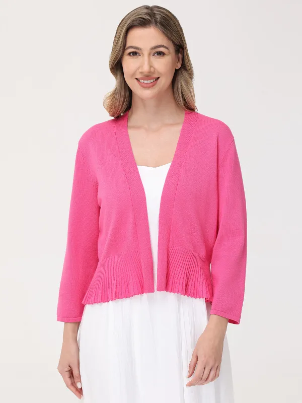 Peplum Open Front Cardigan sold by 89th & Madison