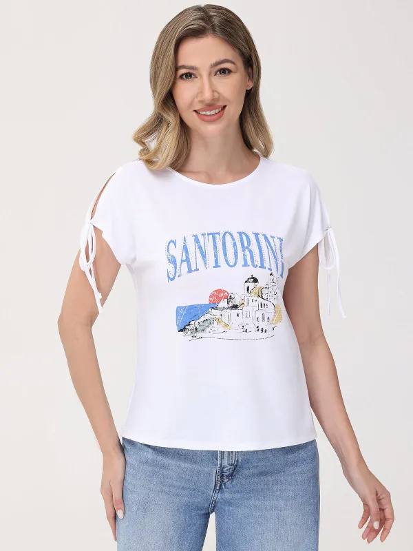 Santorini Graphic Tee sold by 89th & Madison