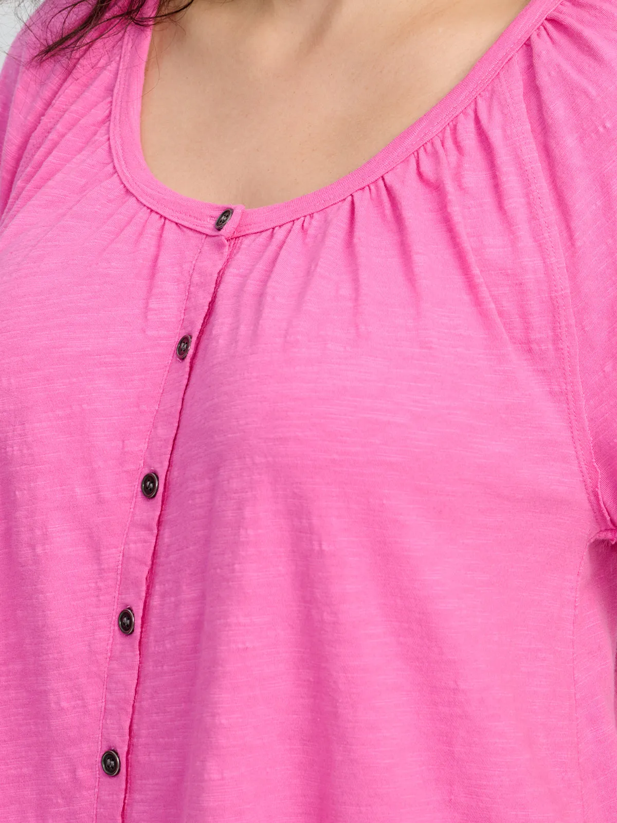 Puff Sleeve Button Front Top sold by 89th & Madison product image thumbnail 4