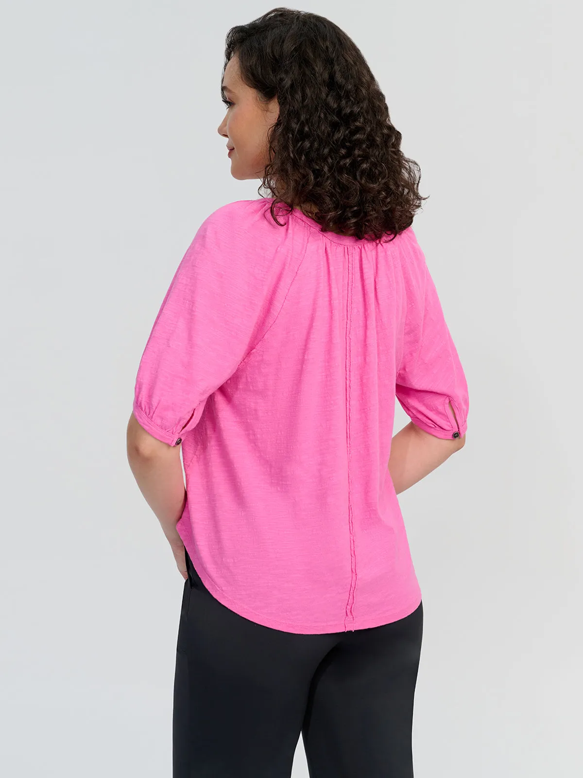 Puff Sleeve Button Front Top sold by 89th & Madison product image thumbnail 2