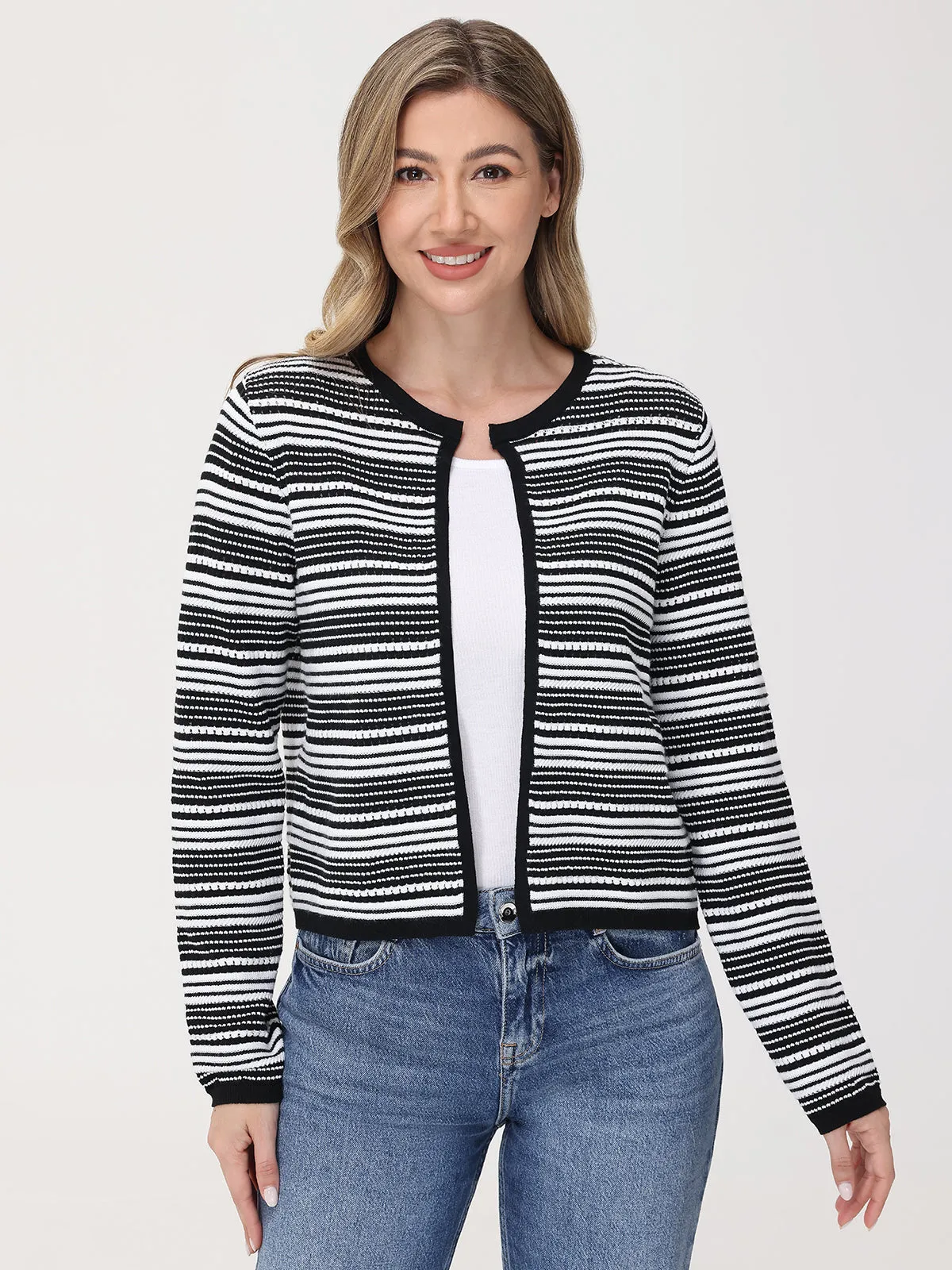 Texture Stripe Cardigan sold by 89th & Madison