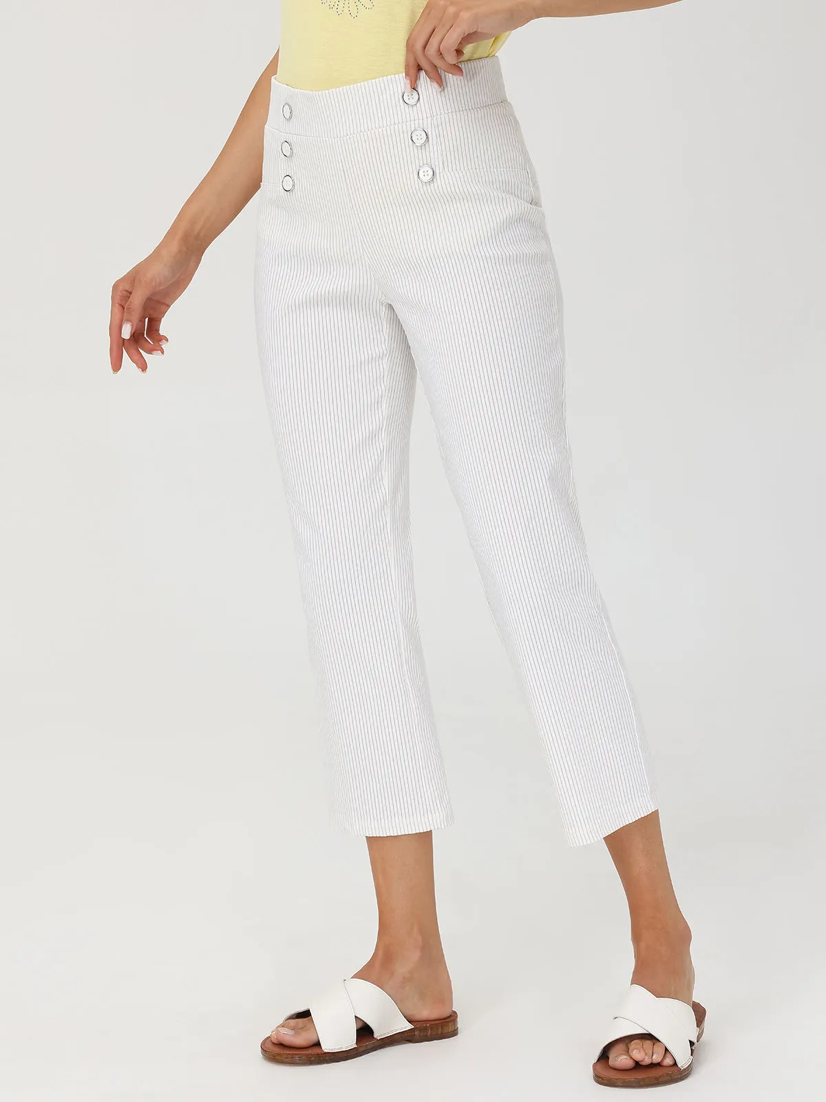 Sailor Button Capri Pants sold by 89th & Madison product image thumbnail 4