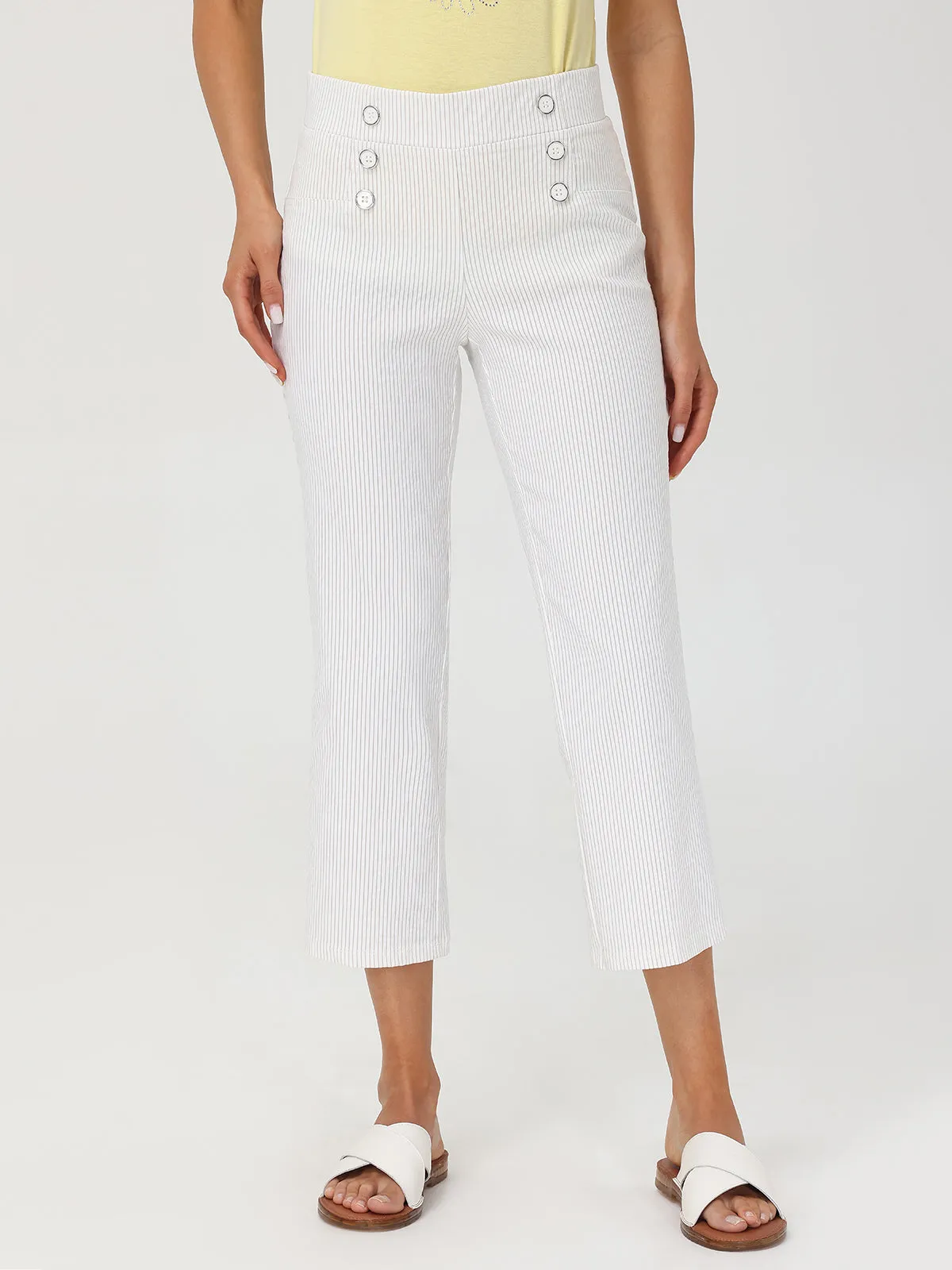 Sailor Button Capri Pants sold by 89th & Madison