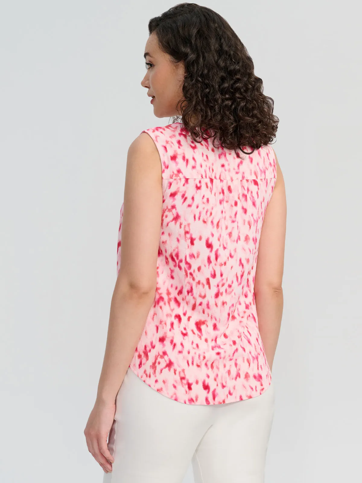 Print Deep V-Neck Top sold by 89th & Madison product image thumbnail 2