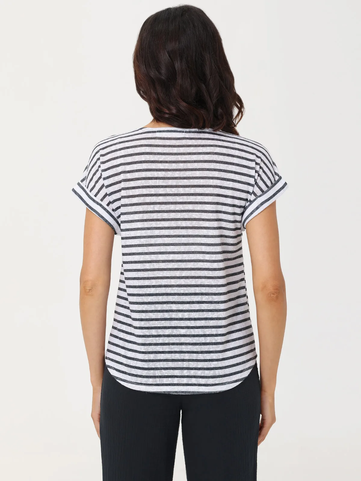Stripe Dolman Sleeve Tee sold by 89th & Madison product image thumbnail 2