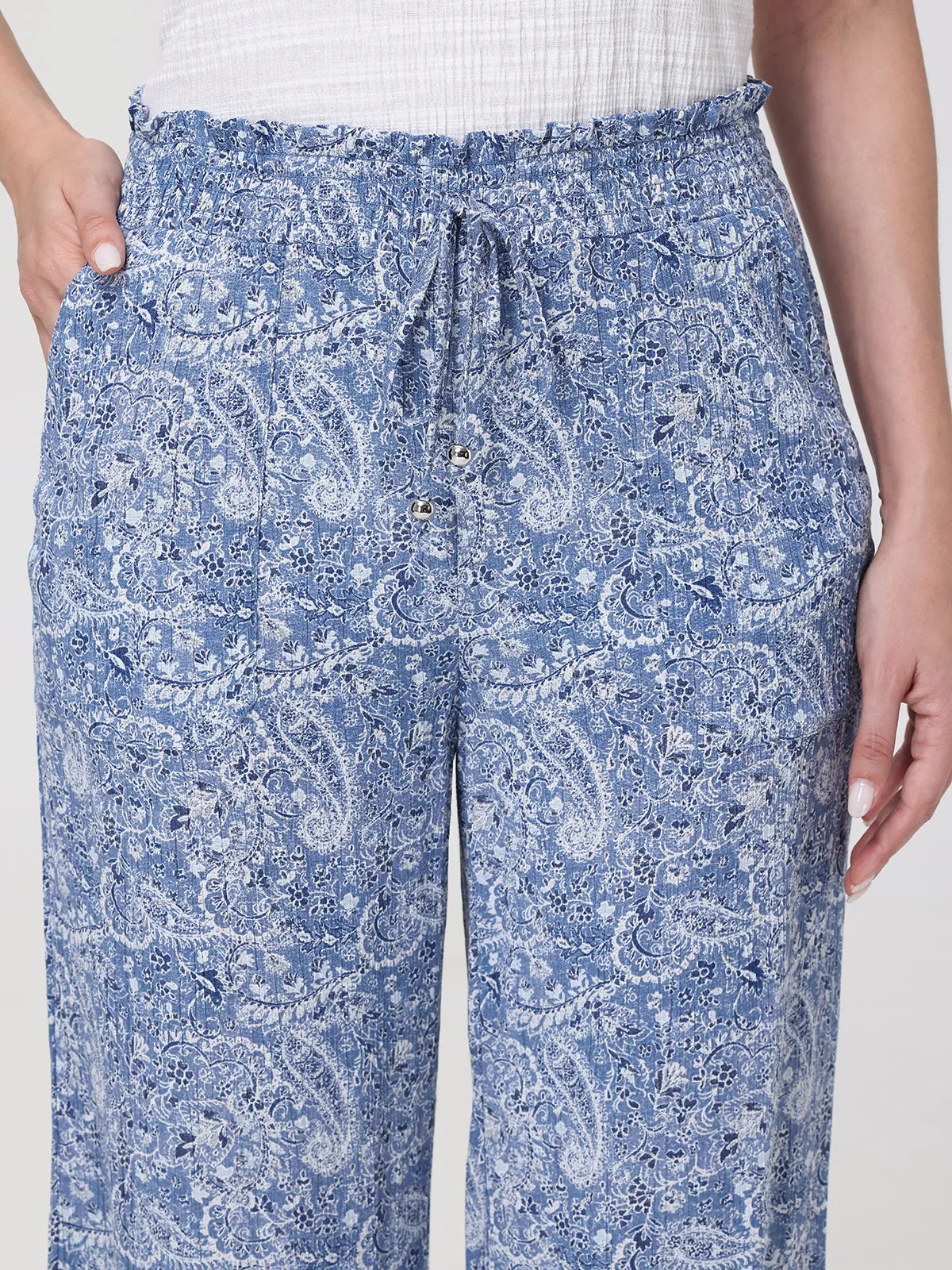 Floral Paisley Wide Leg Pants sold by 89th & Madison product image thumbnail 5