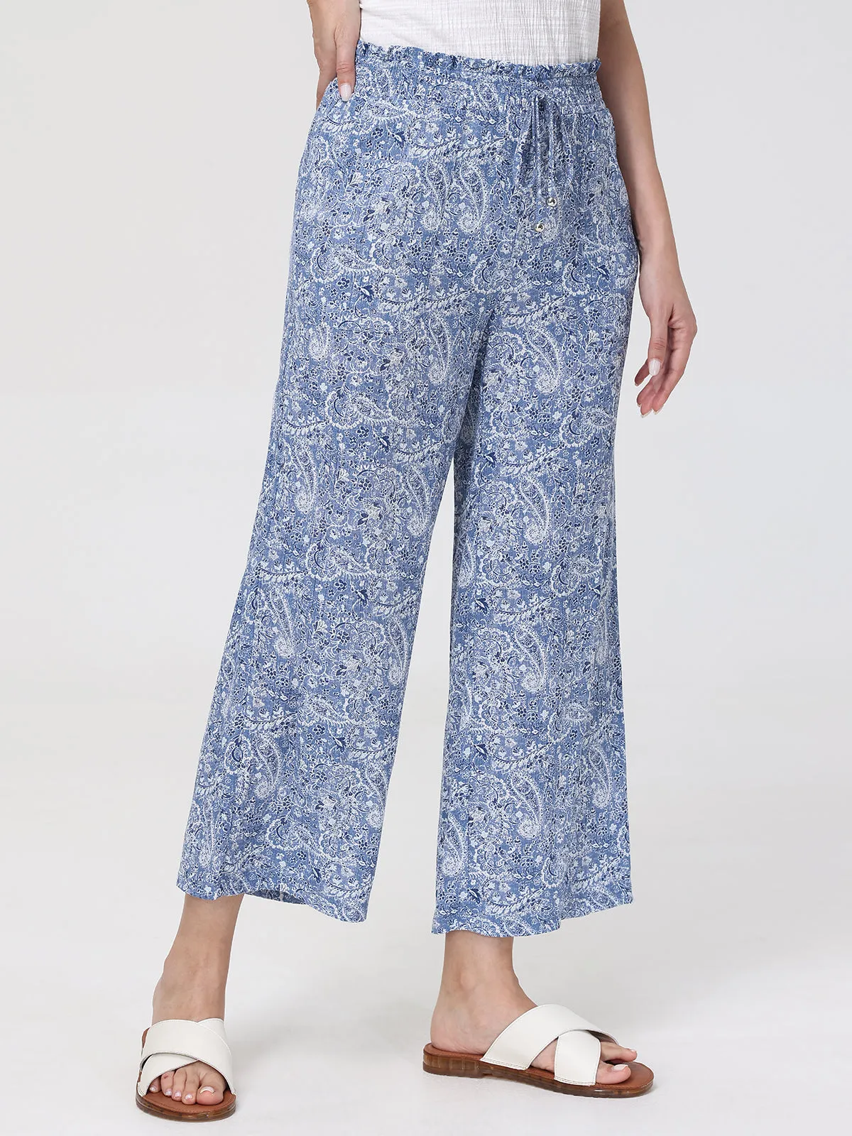 Floral Paisley Wide Leg Pants sold by 89th & Madison product image thumbnail 4