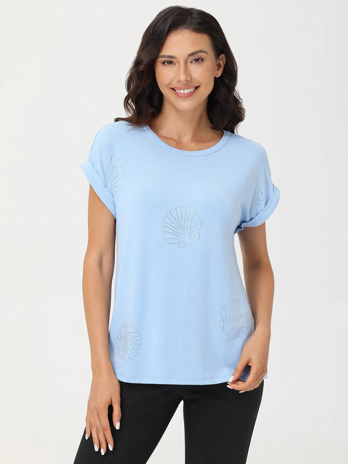 Seashells Embellished Tee sold by 89th & Madison