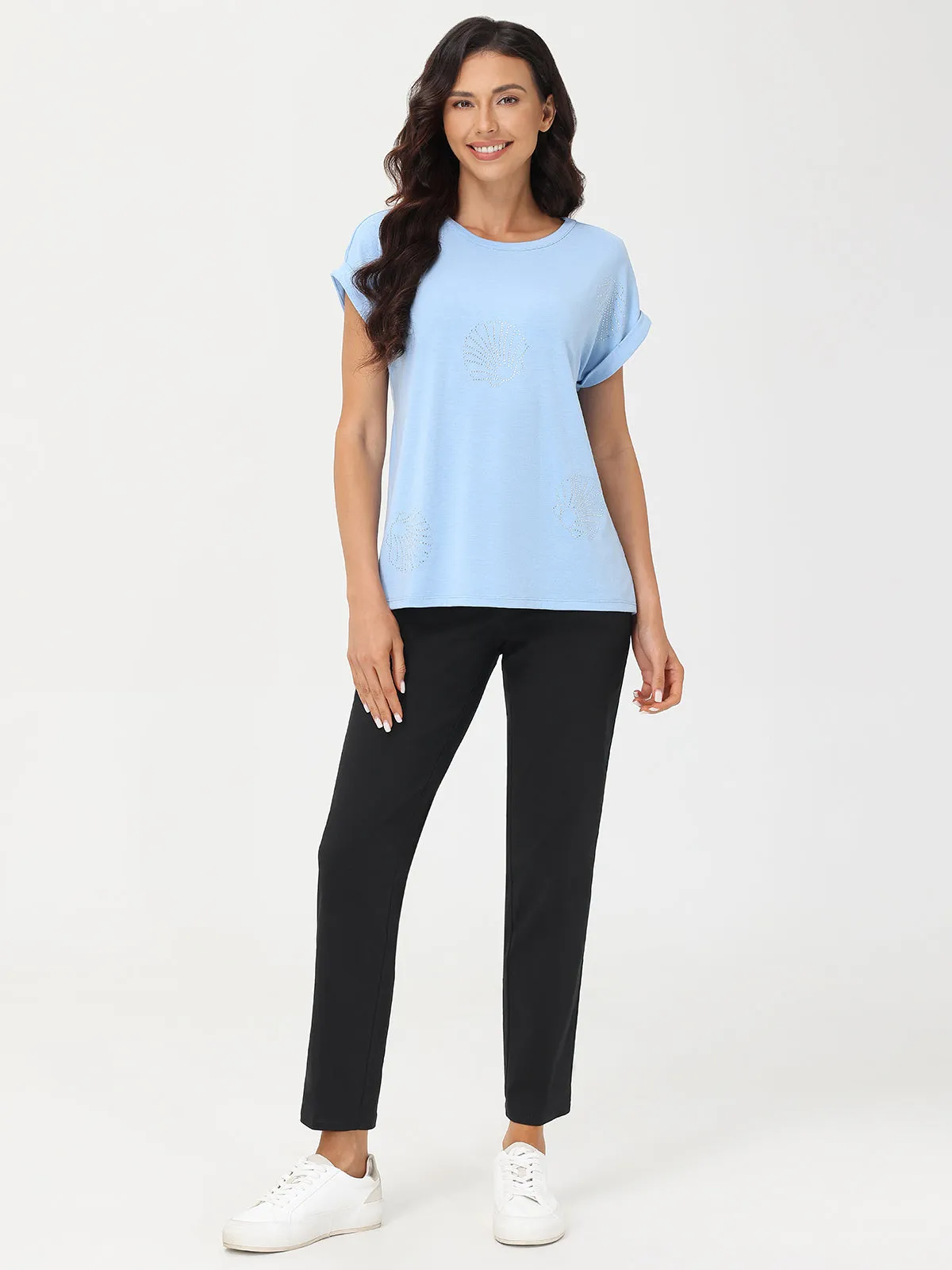 Seashells Embellished Tee sold by 89th & Madison product image thumbnail 5