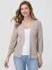 Pointelle Open Front Cardigan sold by 89th & Madison