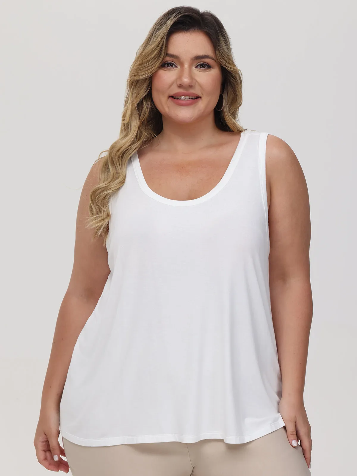 Plus Scoop Neck Tank Top sold by 89th & Madison product image thumbnail 2