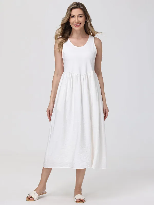 Mixed Media Tank Midi Dress sold by 89th & Madison