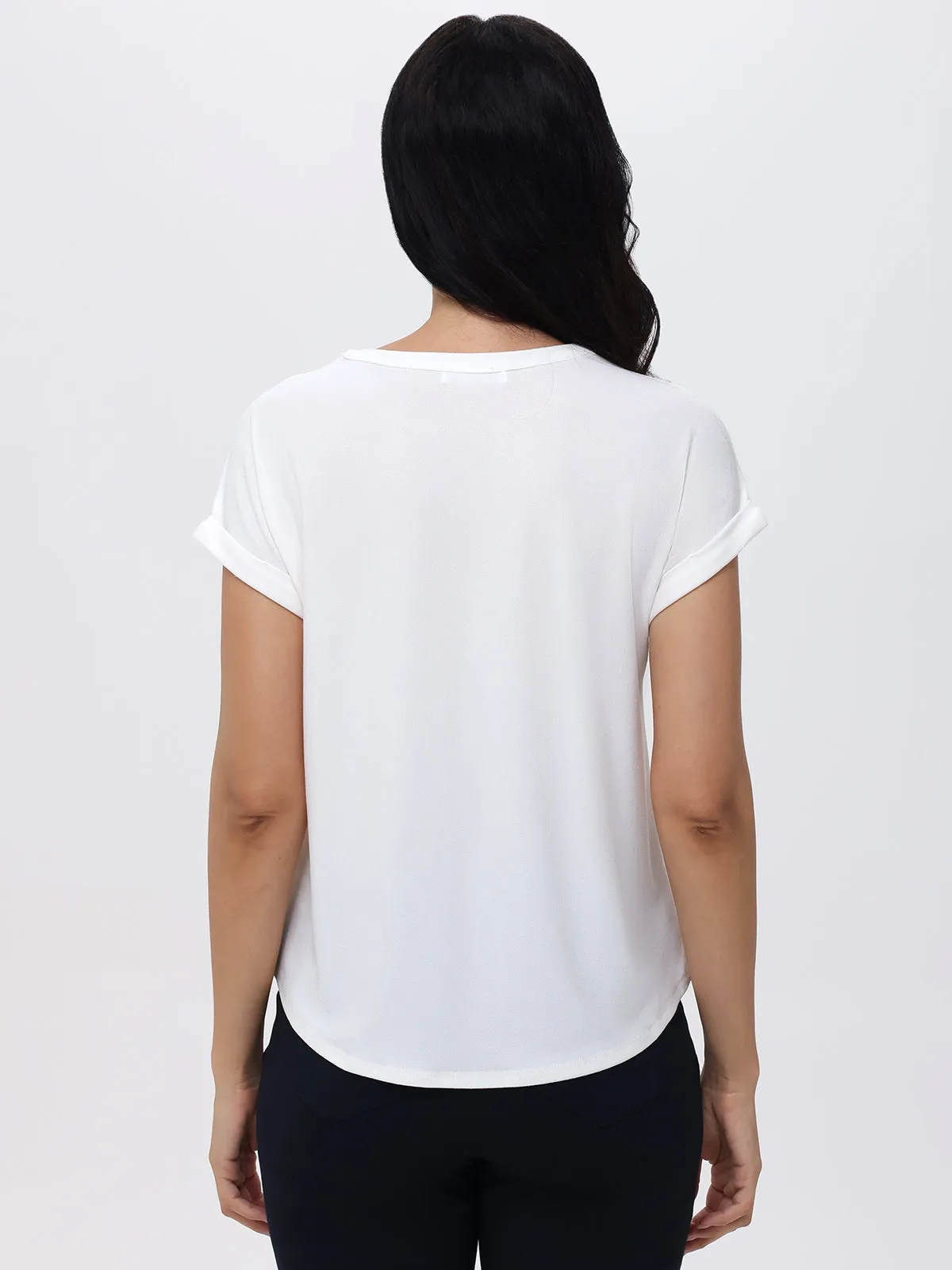 Zipper Neck Cool Feel Top sold by 89th & Madison product image thumbnail 2
