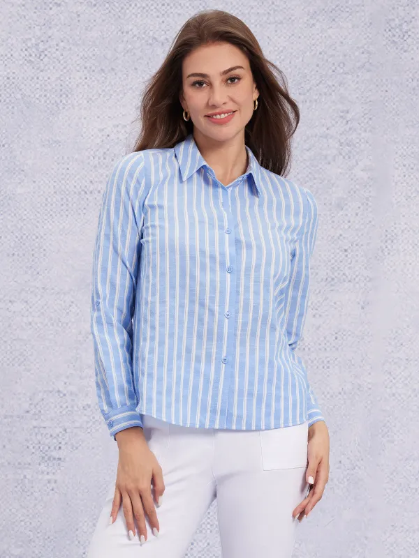 Boyfriend Twill Shirt sold by 89th & Madison