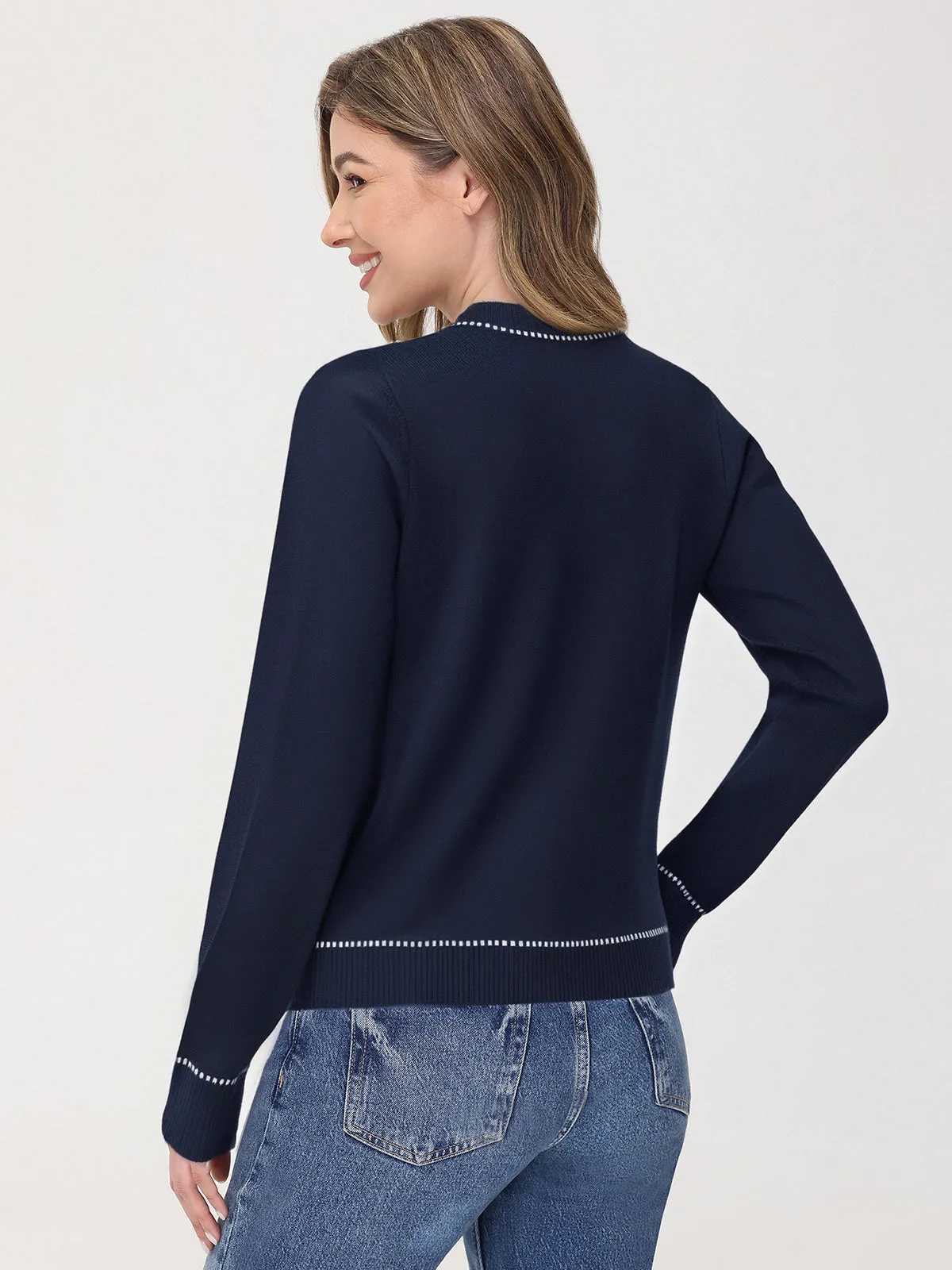 Contrast Trim Cardigan sold by 89th & Madison product image thumbnail 2