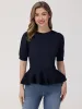 Cable Knit Peplum Top sold by 89th & Madison
