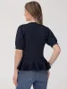 Cable Knit Peplum Top sold by 89th & Madison
