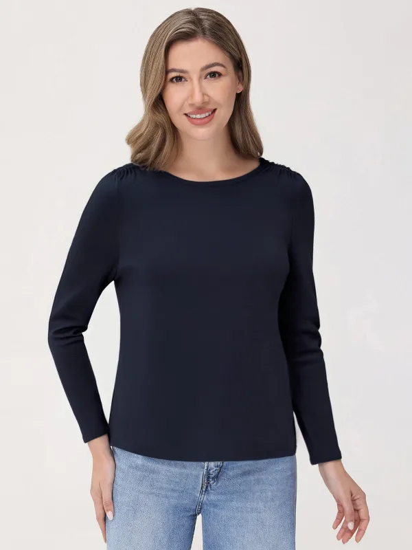 Cinched Shoulder Top sold by 89th & Madison