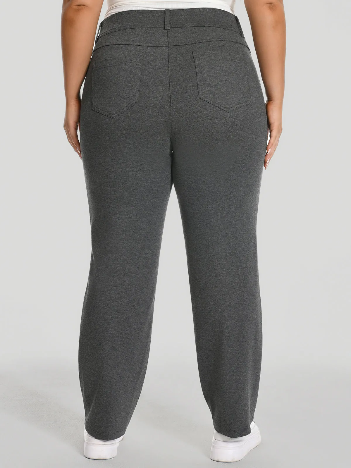 Plus Luxe Ponte Straight Leg Pants sold by 89th & Madison product image thumbnail 3