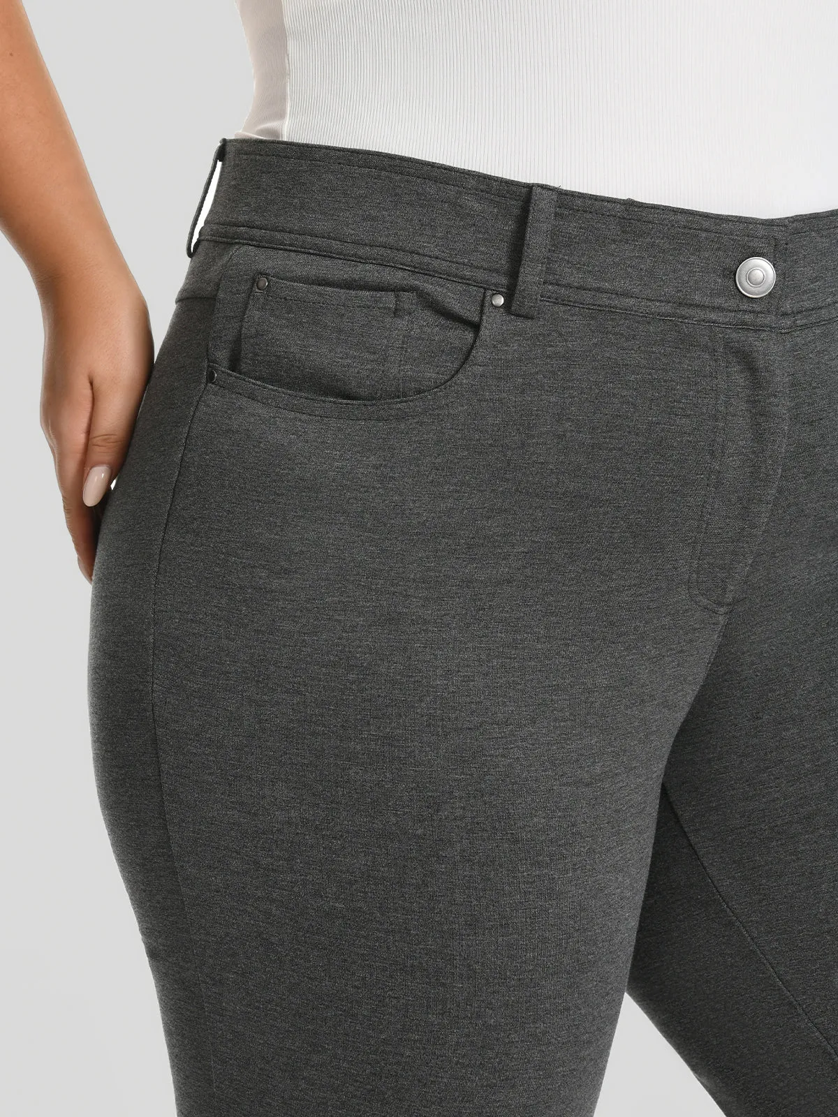 Plus Luxe Ponte Straight Leg Pants sold by 89th & Madison product image thumbnail 5