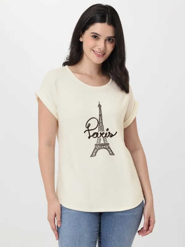 Pairs Eiffel Embellished Tee sold by 89th & Madison