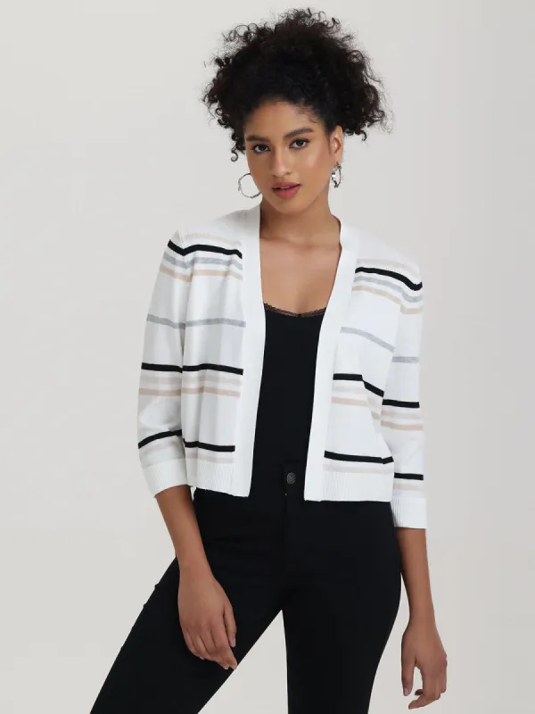 Stripe Crop Cardigan sold by 89th & Madison