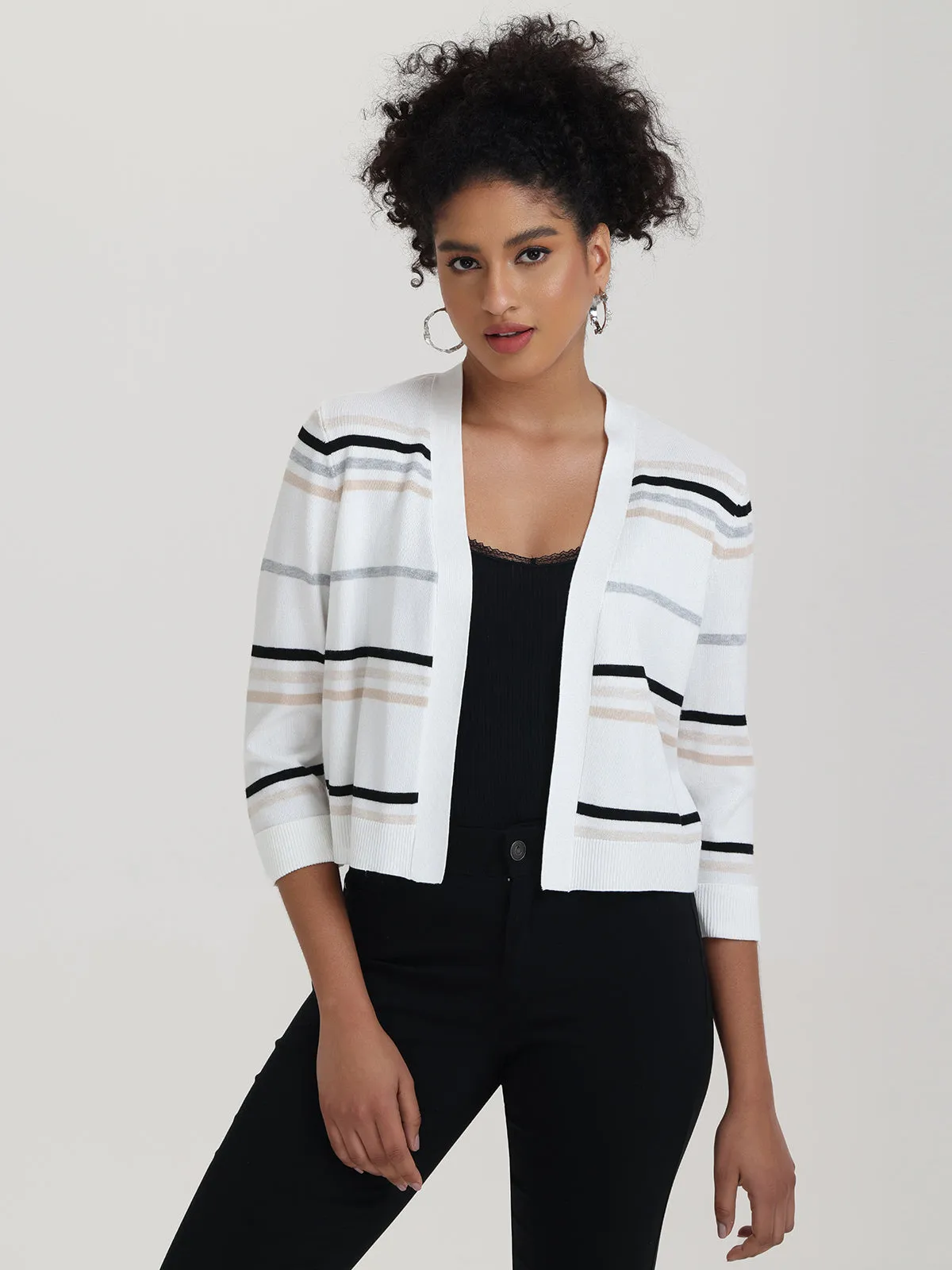 Stripe Crop Cardigan sold by 89th & Madison