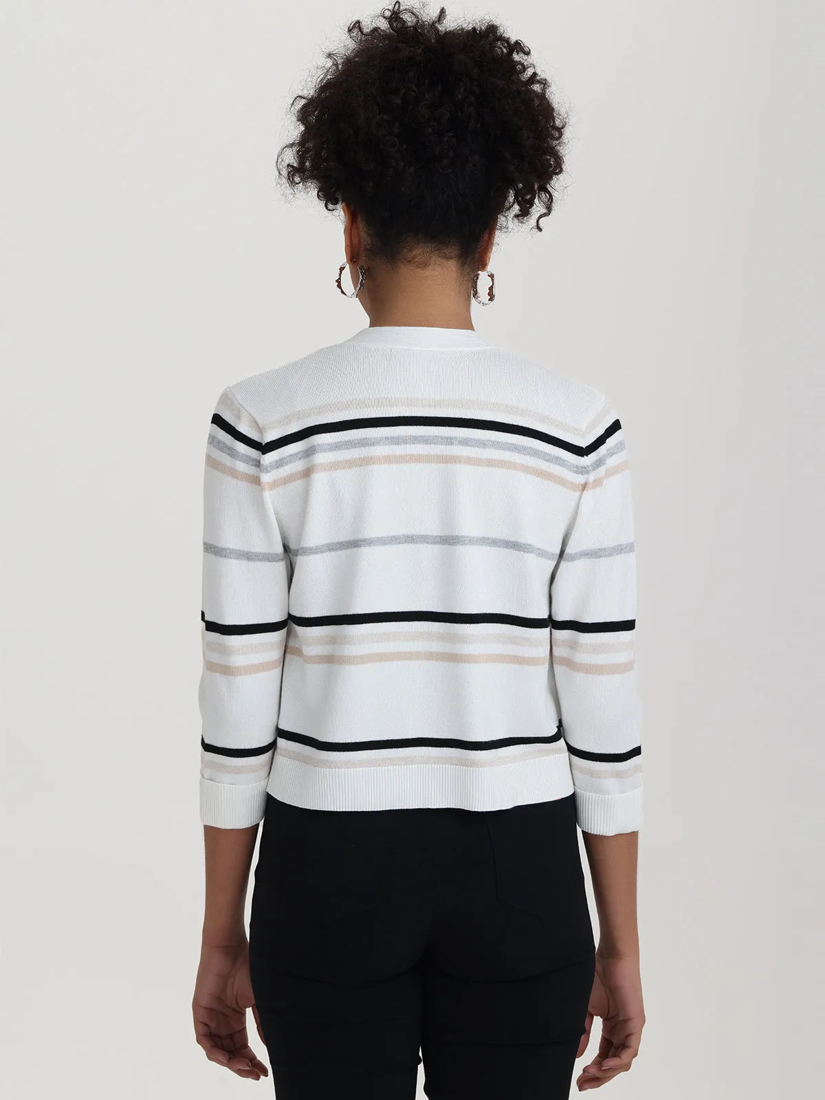 Stripe Crop Cardigan sold by 89th & Madison product image thumbnail 2