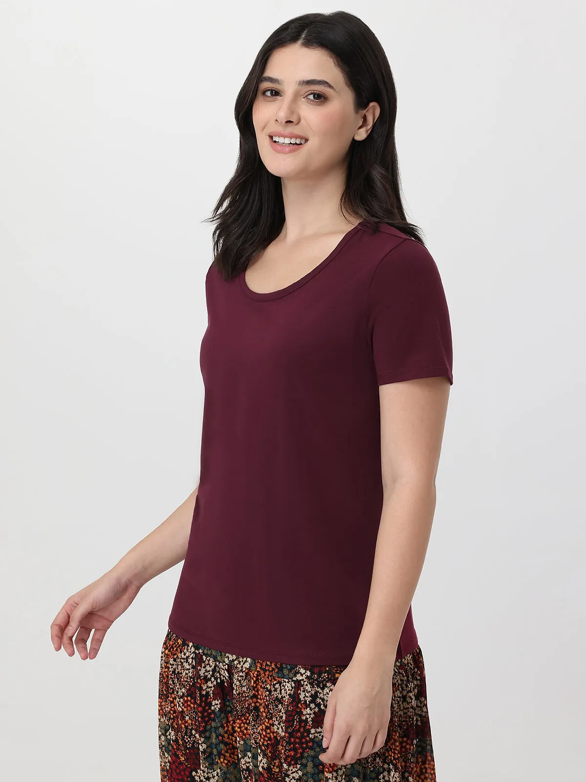 Scoop Neck Tee sold by 89th & Madison product image thumbnail 3