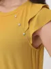 Pearl Embellished Flutter Sleeve Cool Feel Top sold by 89th & Madison