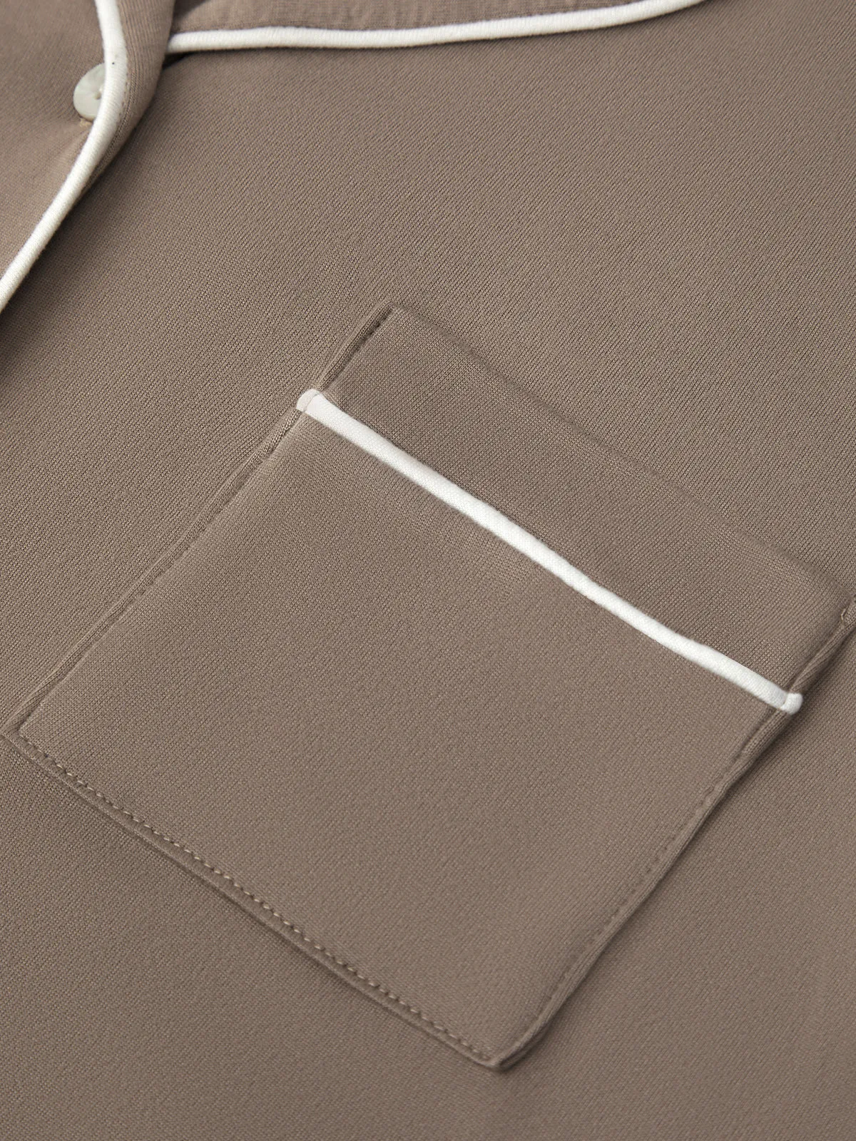 Solid Piped Short Sleeve Pajamas Set sold by 89th & Madison product image thumbnail 4