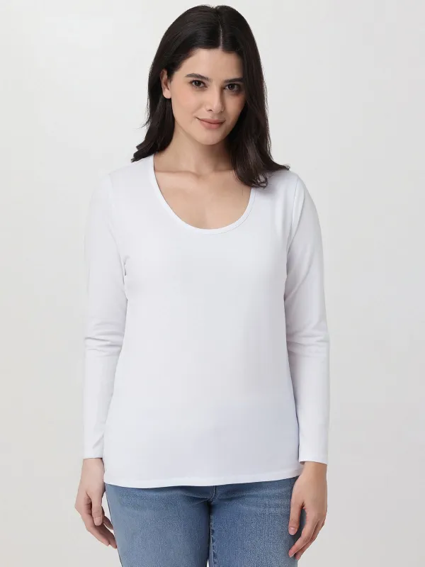 Scoop Neck Long Sleeve Top sold by 89th & Madison