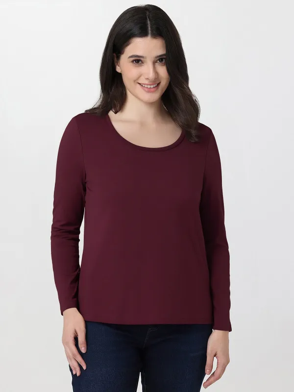 Scoop Neck Long Sleeve Top sold by 89th & Madison