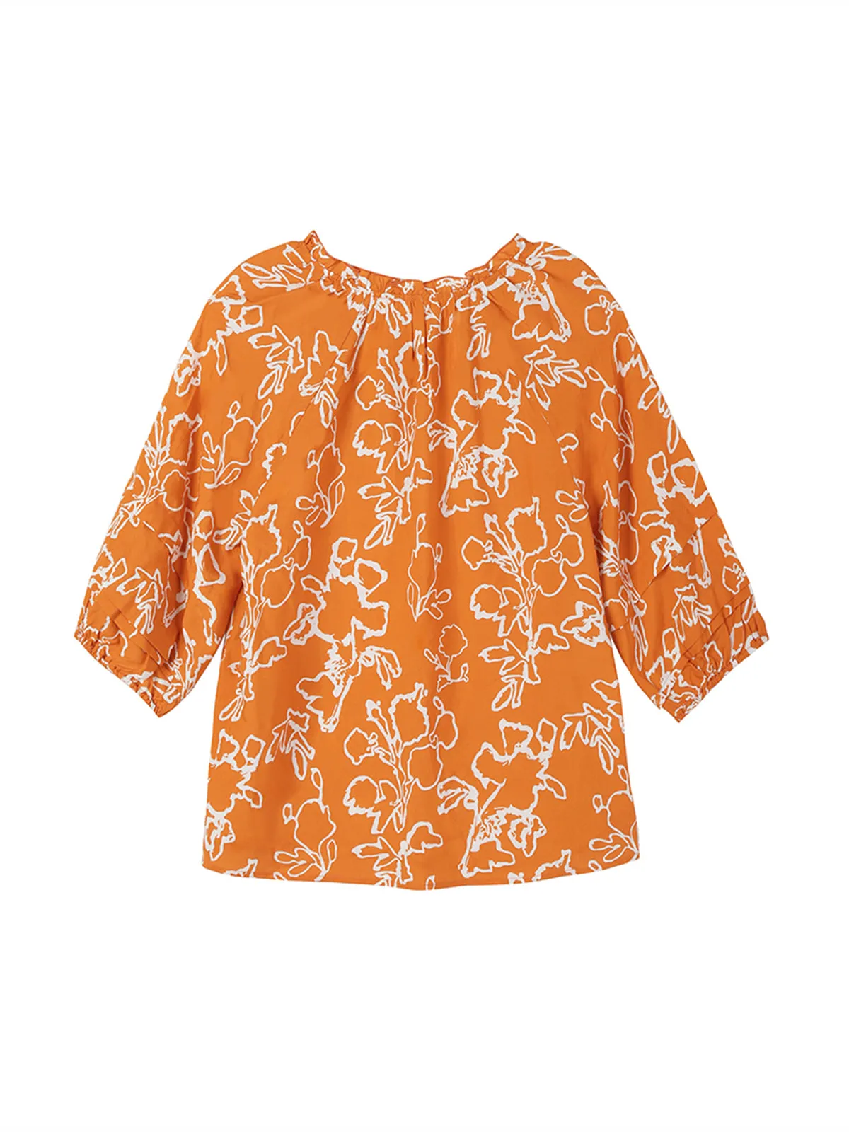 Tassel Ties With A Seven-Point Sleeve Printed Top sold by 89th & Madison product image thumbnail 2